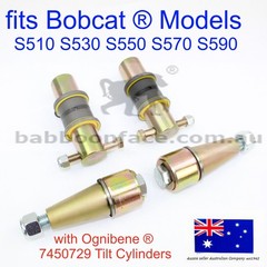 fits Bobcat Bobtach Pivot Pin Bush Bucket End Kit 7135590 46895002 46895003 S530