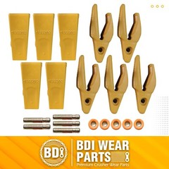 119-3204 CAT Style J200 Backhoe Bucket Shanks & 1U3202 Dirt Teeth with Pins -5PK