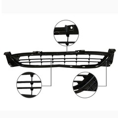 Front Lower Bumper Matte Black Grille for 2014-2016 Chevy Malibu