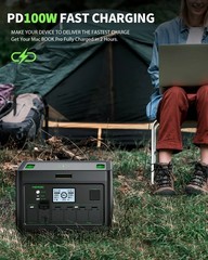 2400W 1843Wh Portable Power Station Solar Charger Generator for Camping Travel