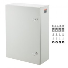 Steel Electrical Box, 27.6 x 19.7 x 9.8 in, Cold Rolled Steel Electrical Enclosu