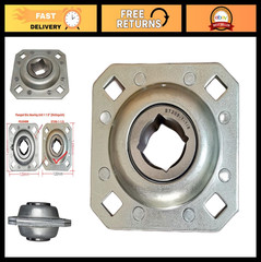 Flanged Disc Bearing Unit 1-1/8″ Square Bore for Disc Harrow, Replaces ST208-1.1
