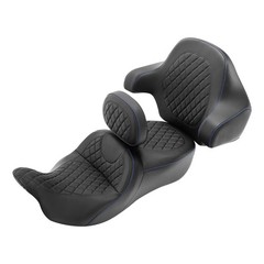 Sissy Bar Driver Backrest Pad Hammock Diamond OnePiece Fit FLHR 2014-2023