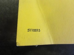 New Holland Model 1100 Windrower Service Parts Catalog Manual 5110015