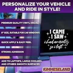 Funny Sarcastic Pink Vinyl Bumper Sticker, 8 Inches Waterproof Car Accessory for