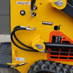Mini Skid Steer Loader 24HP 4-in-1 Bucket 3-Stage Pump Hydraulic System Upgraded