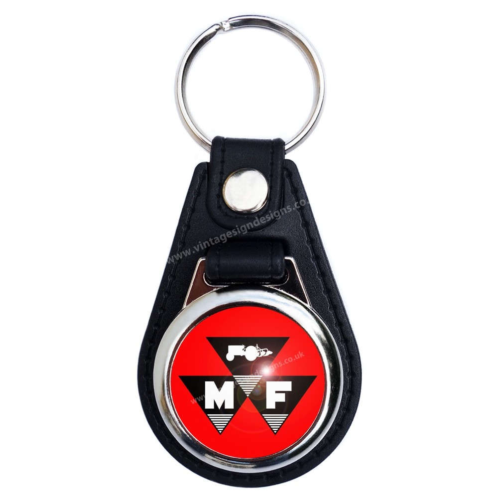 MASSEY FERGUSON FAUX LEATHER KEY RING / KEY FOB.CLASSIC TRACTORS