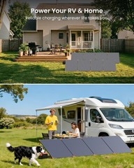 ZOUPW 450W Portable Solar Panel 38V N Type 16BB 25% High Efficiency Foldable