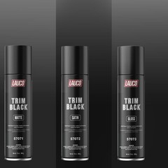 LAUCO Trim Black Matte Automotive Spray Paint – 13 oz Aerosol Can for Plastic,