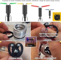 Hydraulic Cylinder Repair Tool Kit for skid steers, loaders, backhoes 17pcs