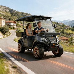 Wolverine 2026 grey 6-Seat Golf Cart Street-Legal 60KM Range 5H Charge Time