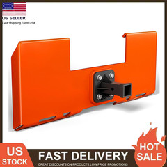 3/8″ Thick Skid Steer Mount Plate 3000LBS Capacity w/2″ Removable Hitch Receiver