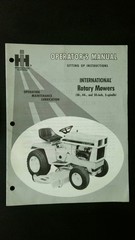 International Harvester Rotary Mowers Operator’s Manual 38-50 Inch Models