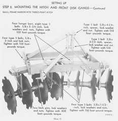 IH McCormick International 122 1pt 3pt Folding Tandem Disk Harrow Owner’s Manual