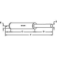 70207310 Muffler Fits Allis Chalmers Tractor Models 160 6040 Perkins Diesel
