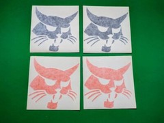 8 Bobcat cat head logo Skid Steer decals Vinyl Weatherproof Stickers BLK/ORANGE