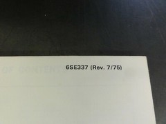 Detroit Diesel Series 53 Engines Operators Manual 6SE337 7/75