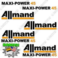 Fits Allmand Maxi-Power 45 Decal Kit Generator – 7 YEAR OUTDOOR 3M VINYL!