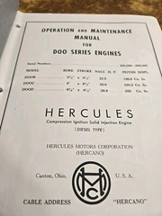 Hercules Diesel Engines Brochures 14 Series And Operation Maintenance Manual DOO