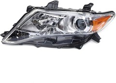 2009-2016 Toyota Venza Halogen Headlight Assembly Black Housing Clear Lens Pair