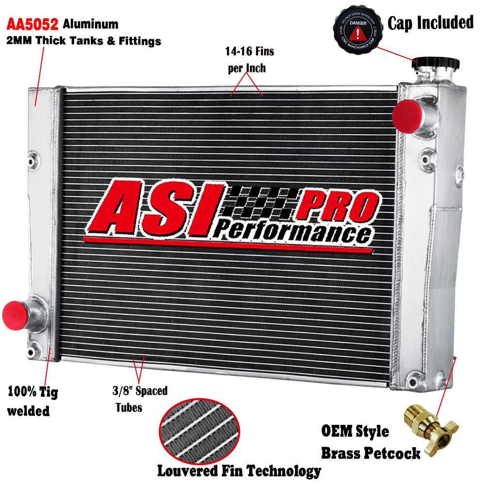 4 Row 70mm Aluminum Radiator For Case New Holland Skidsteer 47946380 47362351