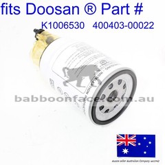 fits DOOSAN Fuel Filter and Bowl DX140LC DX14LCR DX160LC DX180LC DX225LC DX225LC
