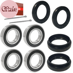 Front Wheel Bearing Seals Kit for Yamaha Wolverine Big Bear 350 450 Grizzly 350