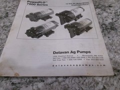 Delavan PowerFlo 7800 Series Diaphragm Pump Manual.