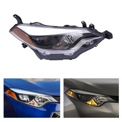 Pair Headlight Assembly for 2014-2016 Toyota Corolla Sedan 81150-02E60