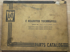 LETOURNEAU WESTINGHOUSE MODEL C ROADSTER TOURNAPULL PARTS MANUAL BOOK CATALOG