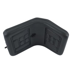 Black Universal Compact High Back Lawn Tractor Seat with Mounting Bolt Patterns