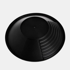 Black Plastic Gold Mining Pan with Two Types Riffles Prospecting Mining River