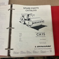 Dynapac CA-15 VIB COMPACTOR SERVICE MAINTENANCE MANUAL PARTS LIST OPERATOR GUIDE