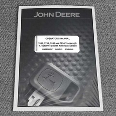 John Deere 7630, 7730, 7830 & 7930 Tractor Owners Operators Manual – OMRE299297