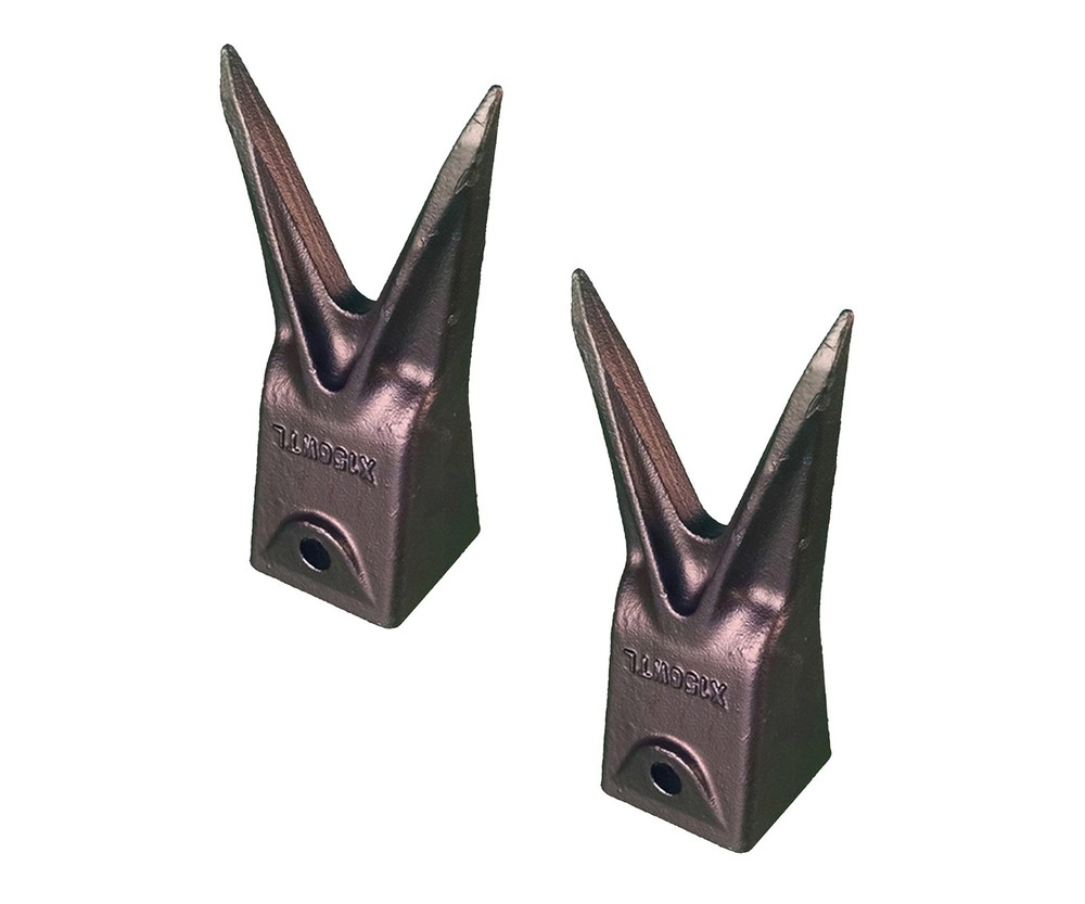 2 – Hensley Style Twin Tiger Bucket Rock Tooth – X156WTL
