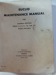 1964 EUCLID GM SERIES 3, 4, 6-71, 71 N E T DIESEL ENGINE FACTORY SERVICE MANUAL