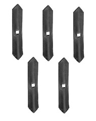 5 of S-Tine Sweeps 1″ x 1/4″ Thick w/ 3/8″ Bolt Hole (3/8″ x 1-1/4″ Head Bolt)
