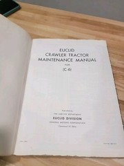 1959 Euclid Maintenance Manual General Motors Series C-6 Crawler Free Shipping