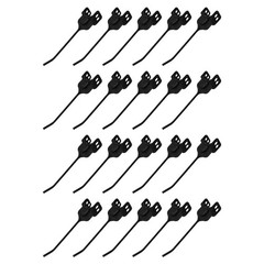 20 Pc. Left Hand Rubber Rake Teeth Set Fits New Holland 216 258 259 850613 65668
