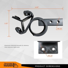 Pair Fairing Support Bracket for Kenworth T680 Peterbilt 579 Semi Trucks A112…
