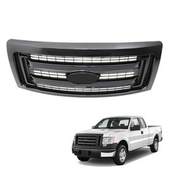 Gloss Black Face Front Grille for 2009-2014 F150 DL3Z8200CA