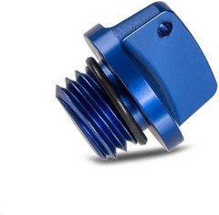 Universal Motorcycle Engine Oil Filler Cap Screw Cover Plug Gray w Color: Blue