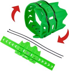 Motorcycle Universal Exhaust Heat Shield Cover Muffler Pipe Guard Color: green