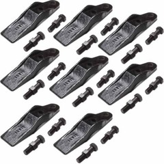 8 1324720 Bucket Teeth CAT 277 287 297 287B Unitooth Dig w/ Bolt Nut Retainer
