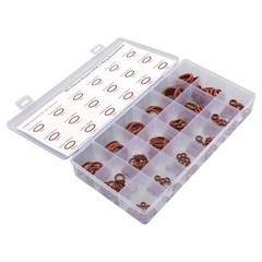 185 Pcs FKM Brown O-Ring Kit,75A Durometer,18 Kind Size from 2.57mm to 20.22mm