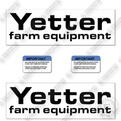 Yetter Farm Equipment Logo Decal Kit Farm Equipment- Aftermarket Kit
