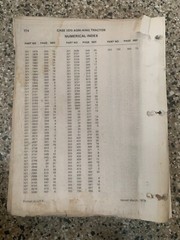 JI CASE PARTS MANUAL CATALOG FOR CASE 1070 AGRIKING 8675001 TRACTORS