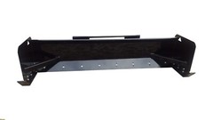 10′ low profile Rubber & Steel Blade Skid Steer Snow Pusher Box MADE USA