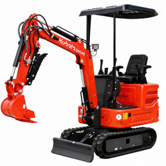 1.4 Ton Mini Excavator Kubota Diesel Engine Hydraulic Pilot +6 Attachments