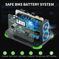 All-Round 330W 288.6Wh Portable Power Station Charger Generator Battery NEW